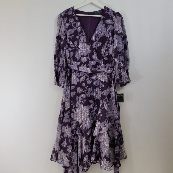 Gabby Skye Floral Wrap Dress - Picture 2 of 11